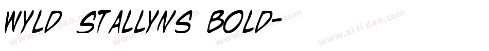 Wyld Stallyns Bold字体转换